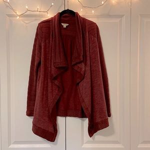 Lucky Brand Cowl Neck Waterfall Cardigan